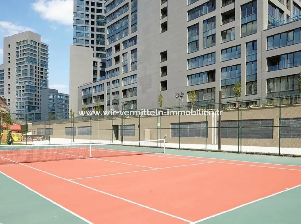 İncek Loft Zu Vermieten 2+1 85 M² 4. Stock Mogan Fassade Wohnung