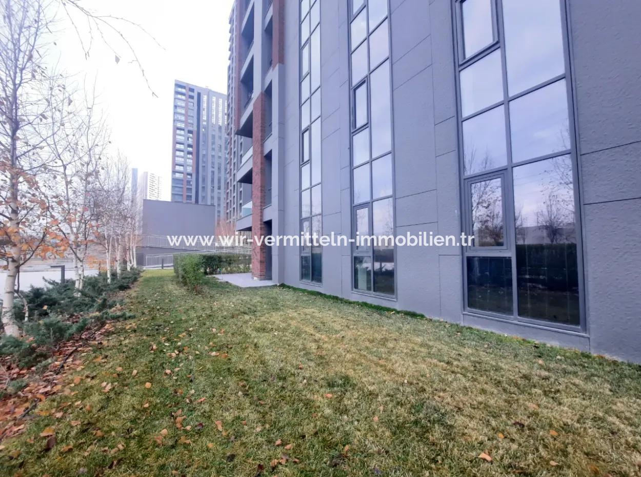 110 M2 2+1 Villa Zu Verkaufen In Beytepe İncek Bulvar Loft Lage Gartengeschoss Mieterlose Wohnung