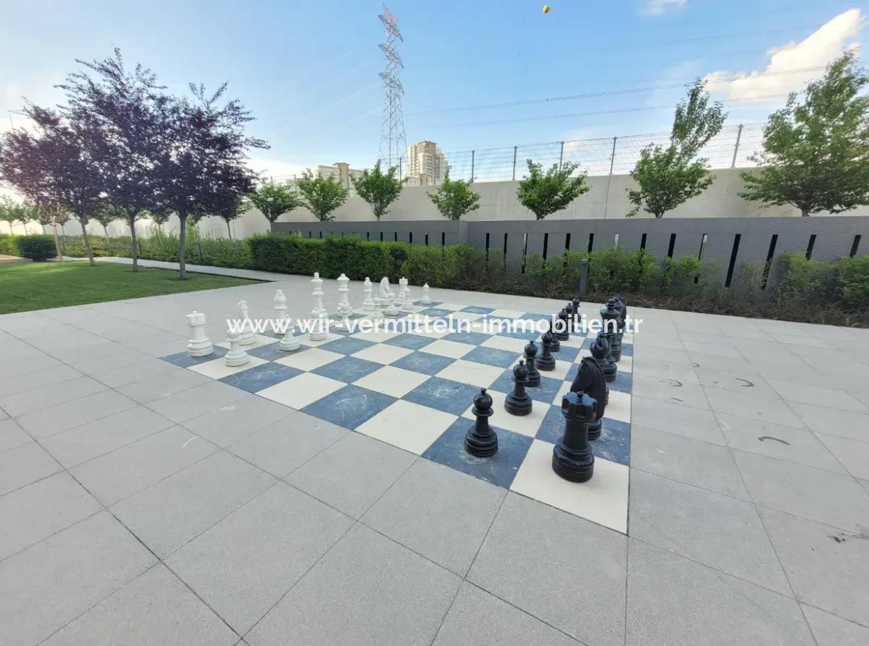 3+1 110M² 19Th Floor Boulevard View Apartment For Rent In Beytepe İncek Boulevard Loft Complex