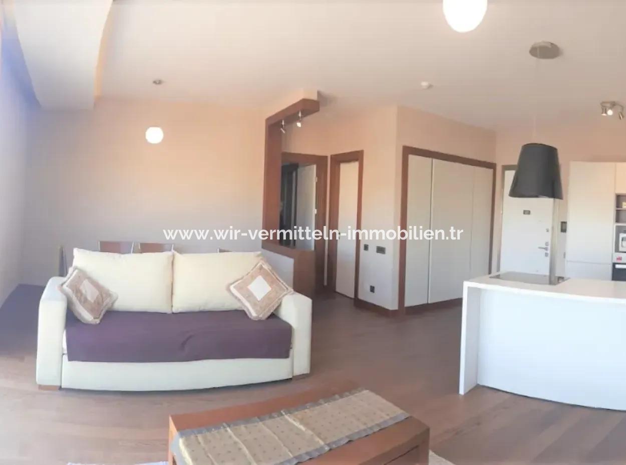 Leere, Luxuriöse Möblierte İncek Prestige 1+1 62 M² Wohnung Im 15. Stock Zum Verkauf