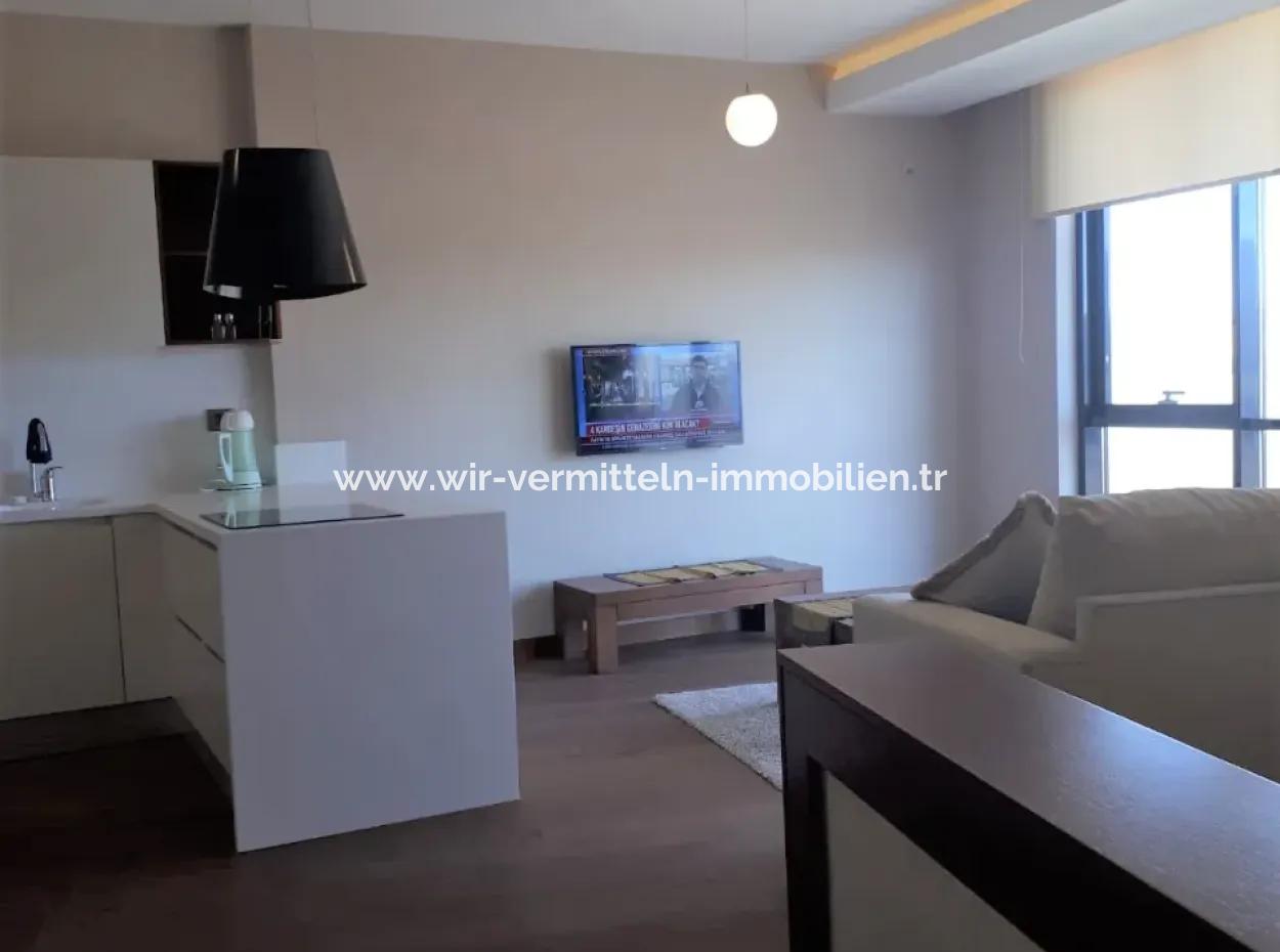 Leere, Luxuriöse Möblierte İncek Prestige 1+1 62 M² Wohnung Im 15. Stock Zum Verkauf