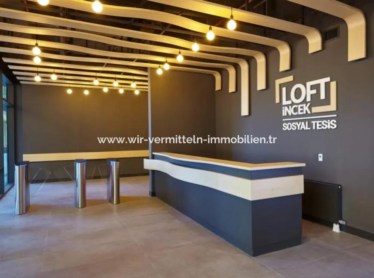 Leeres İncek Loft Zum Verkauf Terrasse 4+1 Blick Auf Mogan 146 M² Wohnung Im 1. Stock