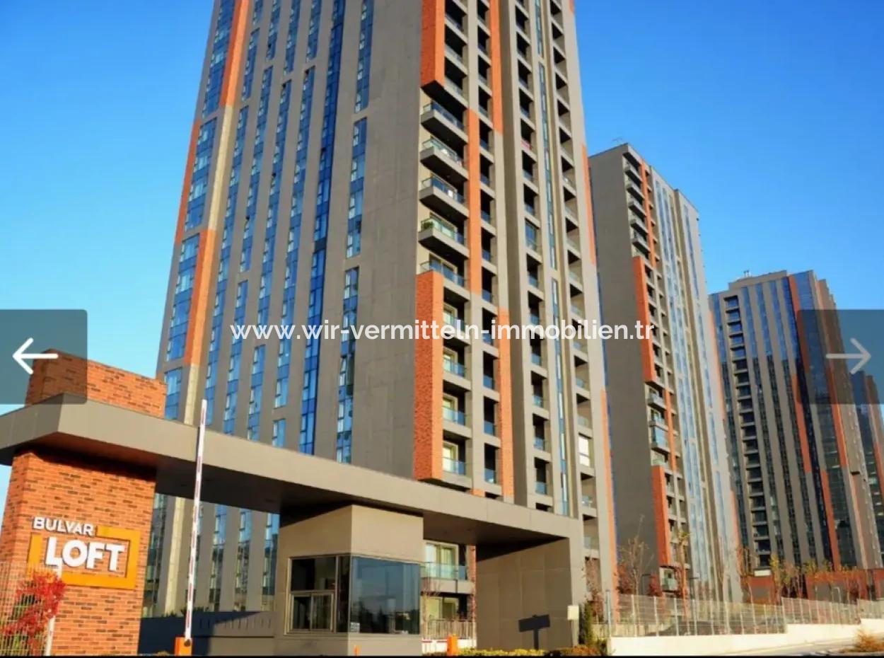 Beytepe İncek Bulvar Loft Zum Verkauf 1+1 46 M² 4. Stock Süd Front Wohnung
