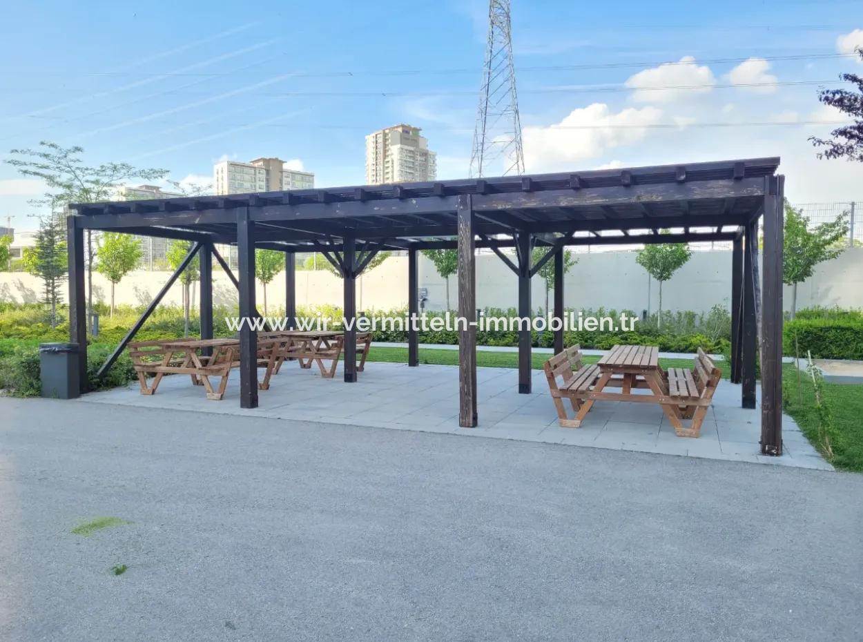 3+1 130 M² 9St Floor Park View South Front Apartment For Sale In Beytepe İncek Bulvar Loft Complex