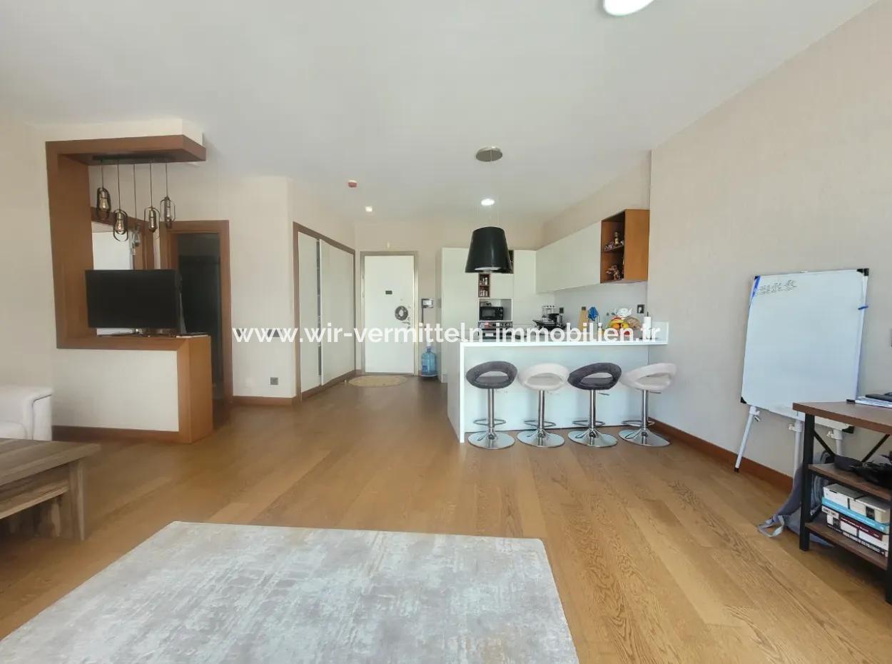 Vacant Luxury Furnished İncek Prestige  18Th Floor Apartment For Rent 1+1 62 M²