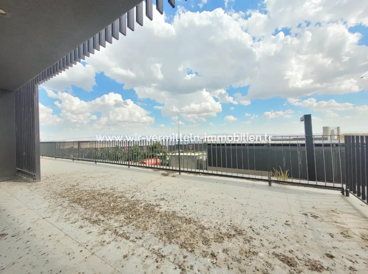 Empty İncek Loft For Sale Terrace 4+1 Mogan View 146 M² 1St Floor Apartment