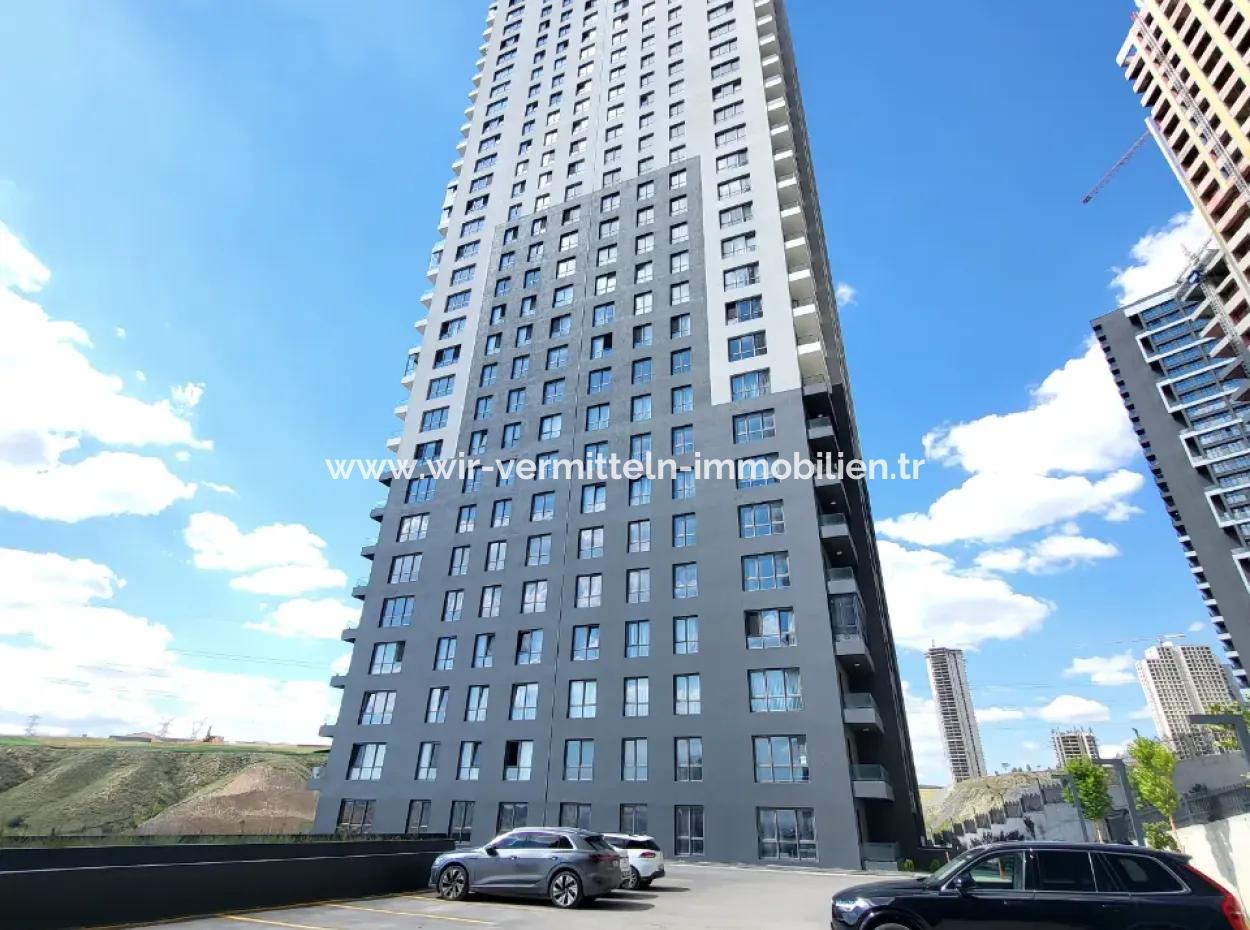 Taşpinar Mah. Faras Panora Luxury Built Flat For Sale 4,5+1 7Th Floor Apartment Gölbaşi Ankara