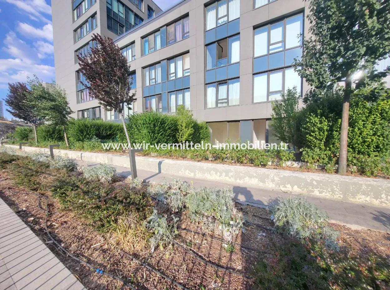 İncek Loft Suitable For Credit For Sale 2,5+1 Ground Floor Flat With Landscape View 2 Gardens