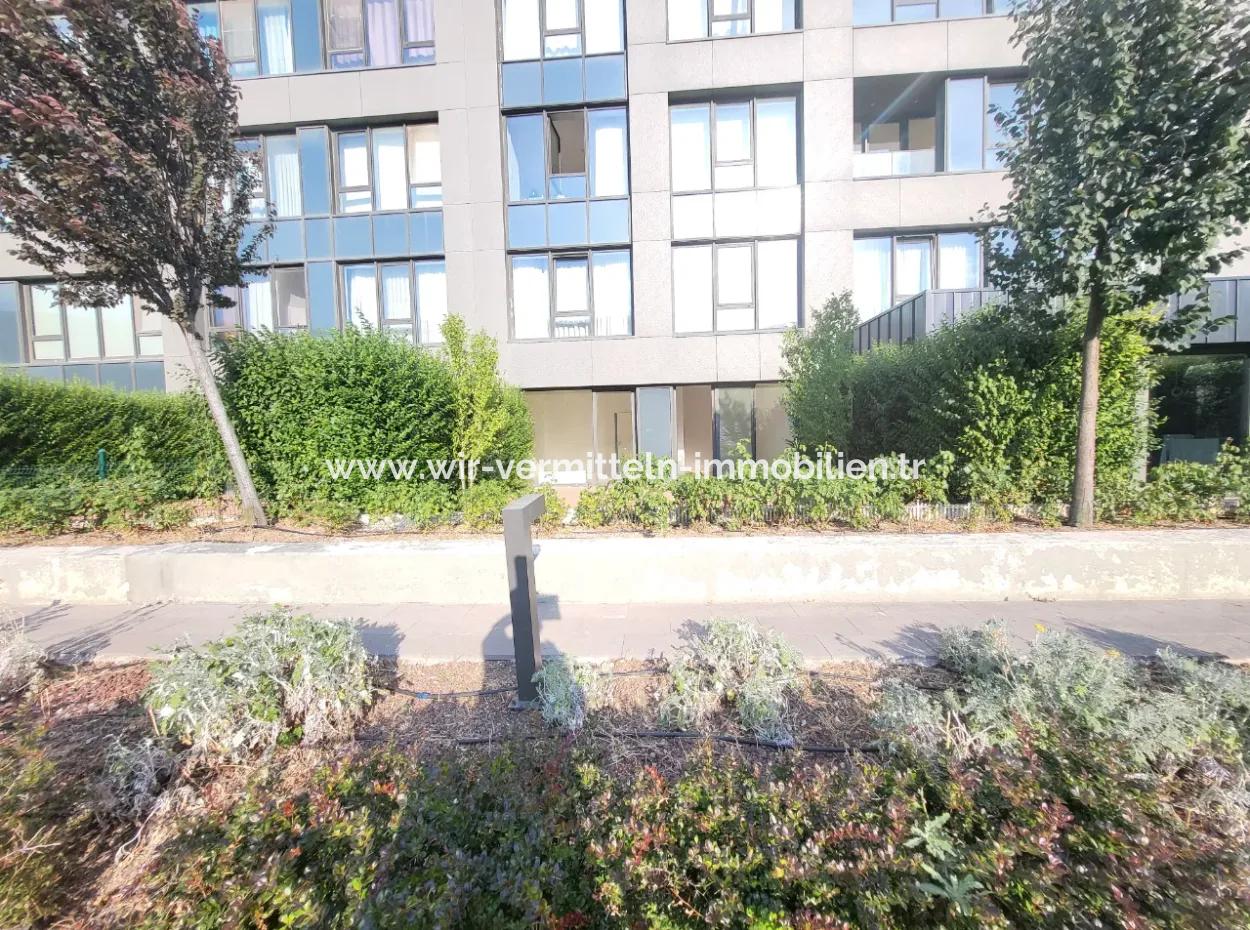 İncek Loft Suitable For Credit For Sale 2,5+1 Ground Floor Flat With Landscape View 2 Gardens