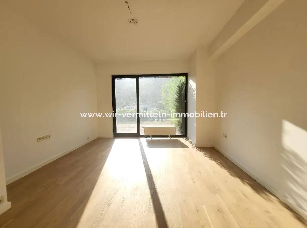 İncek Loft Suitable For Credit For Sale 2,5+1 Ground Floor Flat With Landscape View 2 Gardens