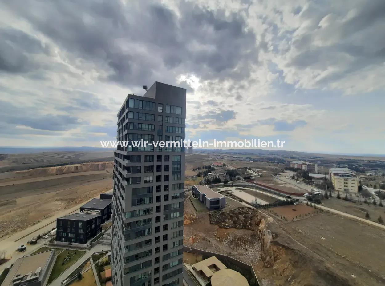 İncek Loft Kiralık  3,5+1  Göl Manzaralı