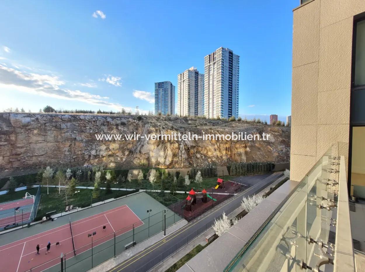 Eşyalı İncek Loft Kiralık  1+1 Şehir Manzaralı 2.Kat Daire